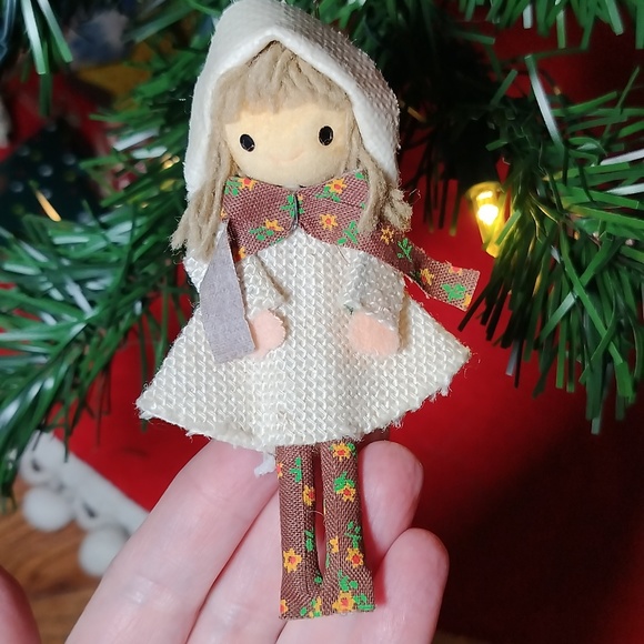 Holly Hobbie like Christmas Ornament - Picture 4 of 7